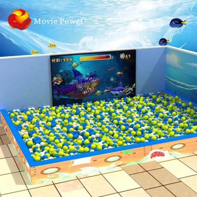 kids playing machines game interactive projection wall equipment ball pool projection games interactive smash ball