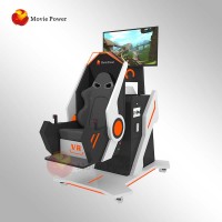 Most excited Safty VR Motion Chair 9D VR Shooting 360 720 Degree Rotating VR Flight Simulator Cockpit For Amusement Park