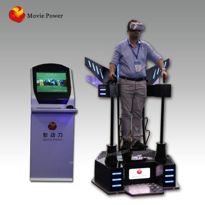 Coin Operated 9d vr shooting simulator games vr shooting arena 9d cinema flight simulator cockpit for arcade game Center