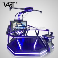 Fantastic Amusement Park Ride Manufacturer VR Walking Platform Virtual Reality Simulator 9D Vr Games